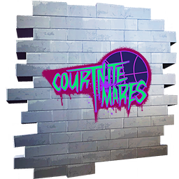 フォートナイトスプレーのCourtnite Maresのロゴ