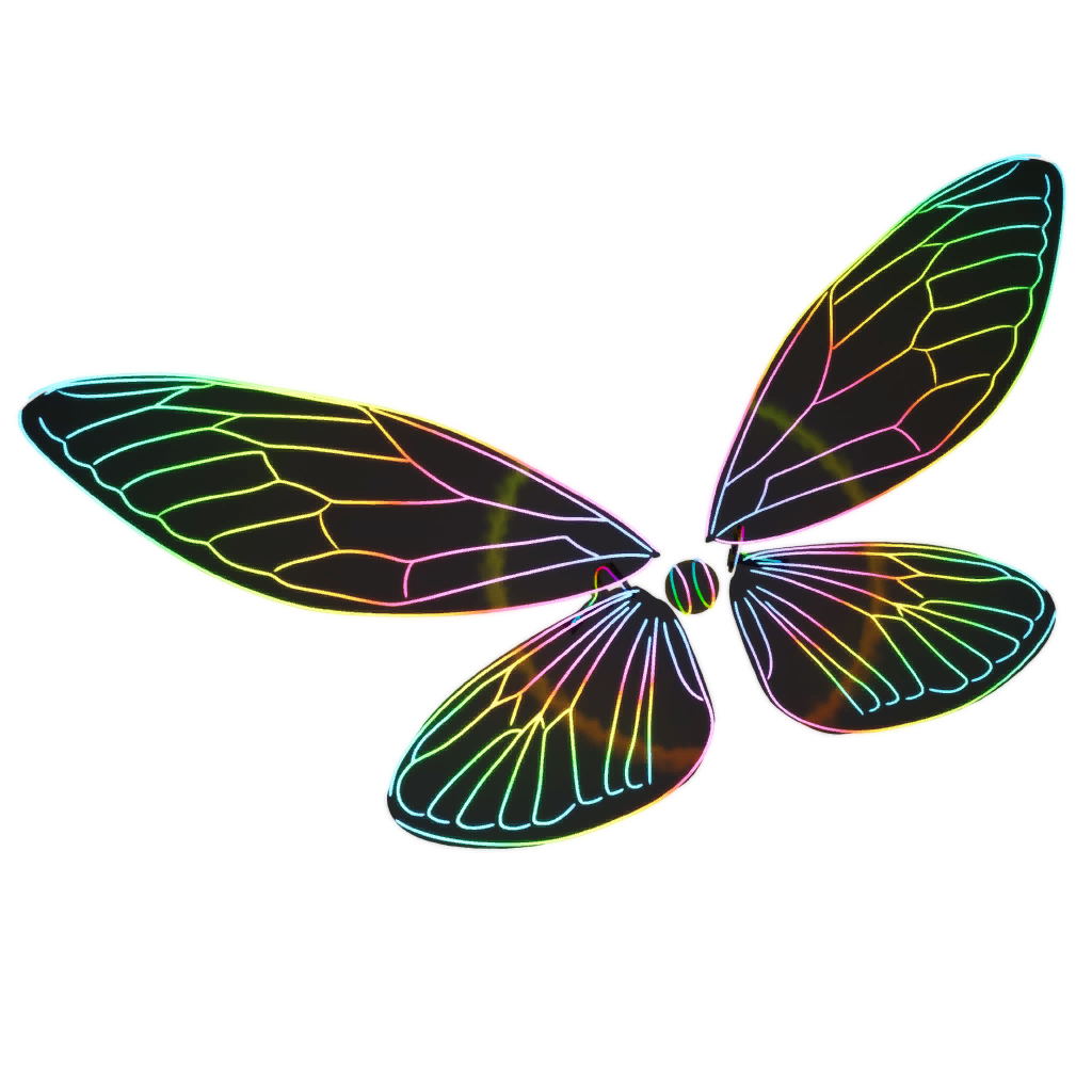 Fortnite Glow Wings Glider Skin