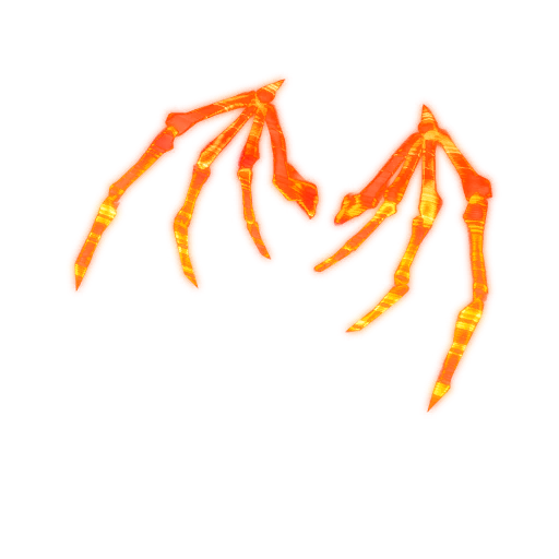 Fortnite Skeletal Wings (Orange) Backpack Skin