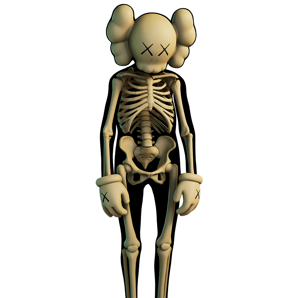 imagen principal del skin Esqueleto KAWS