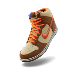 Nike Dunk High 'Beechtree/Orange Blaze'