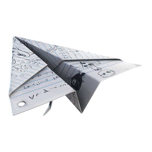 フォートナイトグライダーの紙飛行機