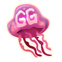 Fortnite GG Jellyfish Emoji Transparent Image