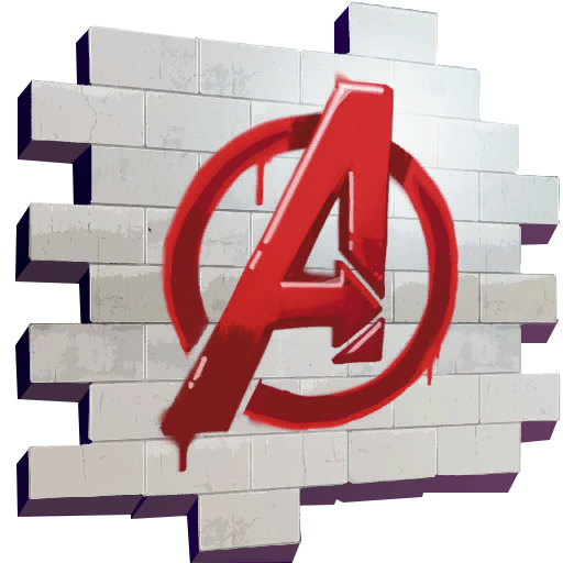 Fortnite Avengers Logo spray