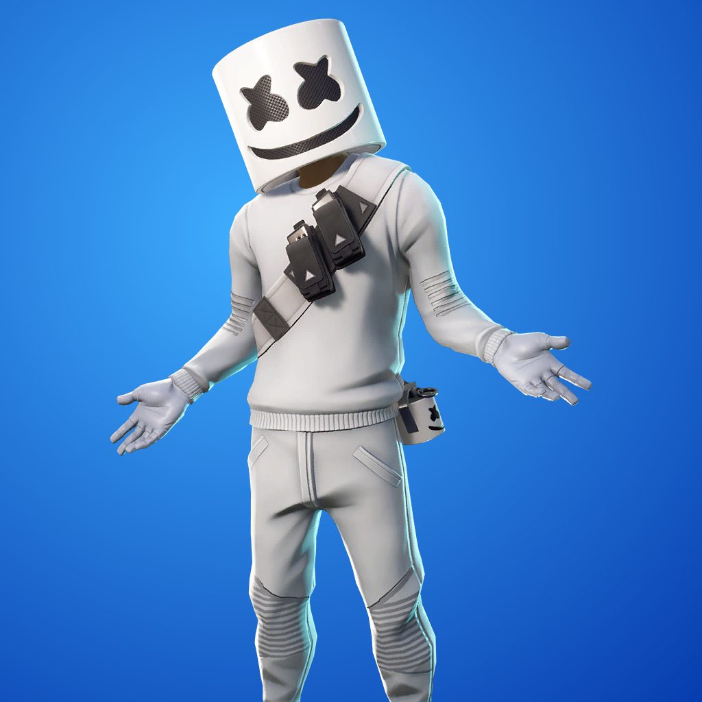 How Long Will The Marshmallow Skin Fortnite Fortnite Marshmello Skin Characters Costumes Skins Outfits Nite Site