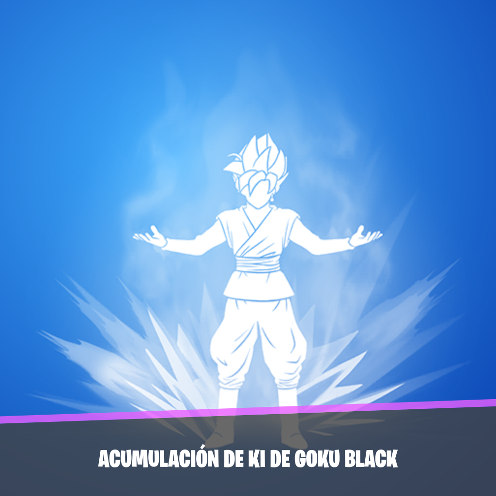 GestoAcumulación de ki de Goku Black del skin