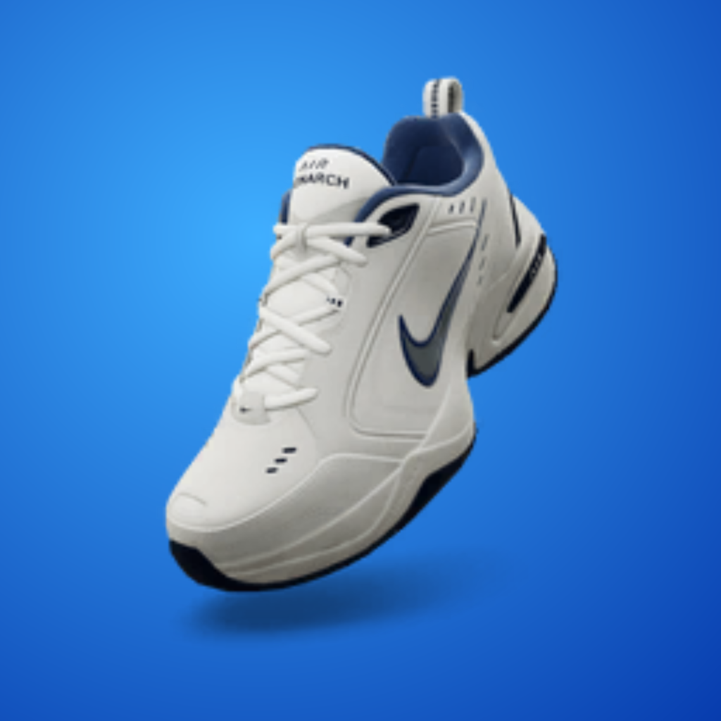 Nike Air Monarch IV 'White/Metallic Silver'