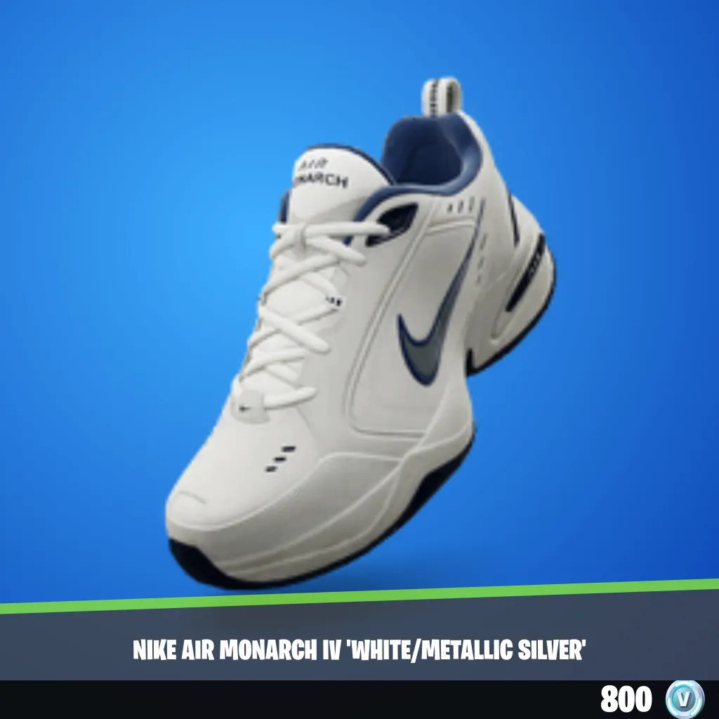Nike Air Monarch IV 'White/Metallic Silver'