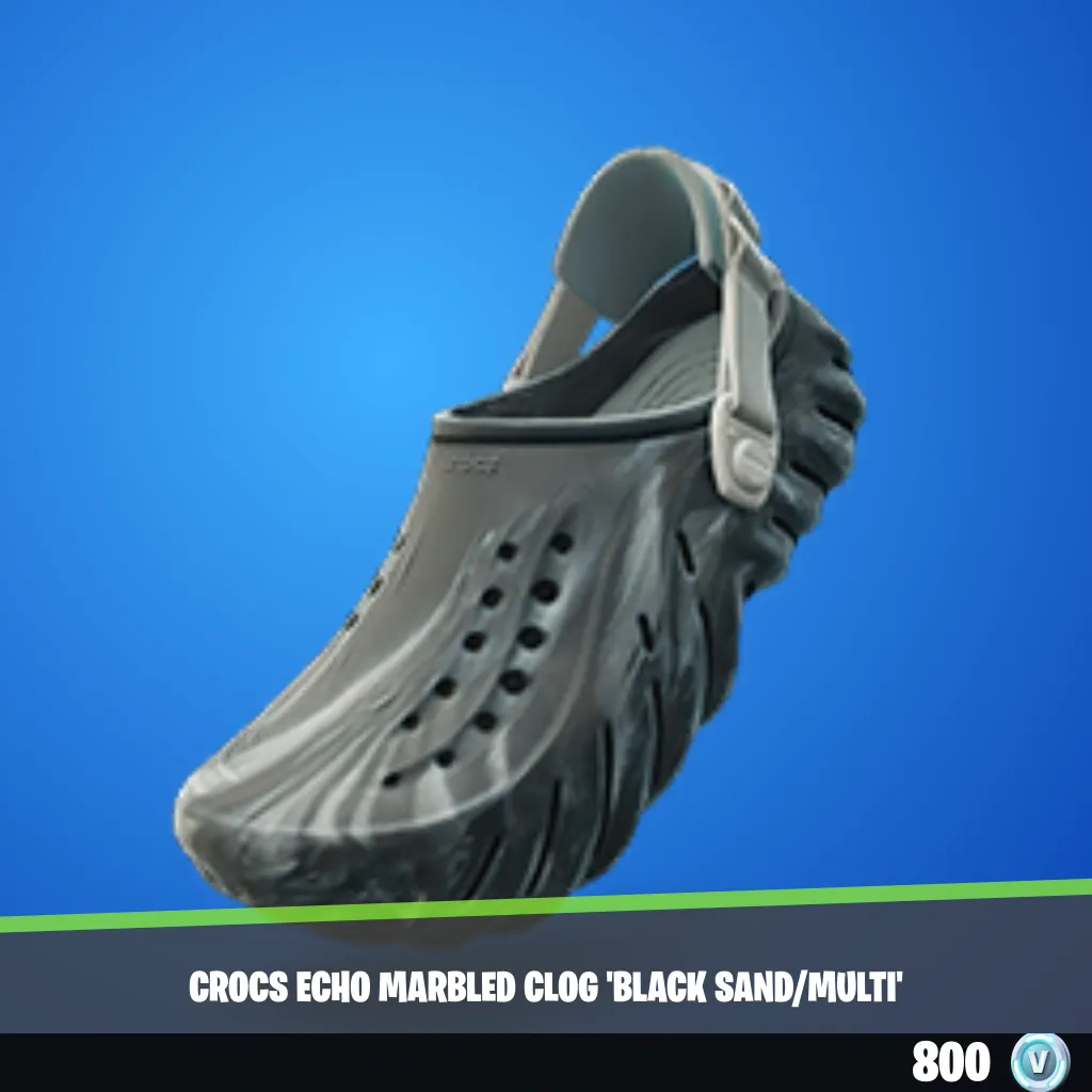 Crocs Echo Marbled Clog 'Black Sand/Multi'