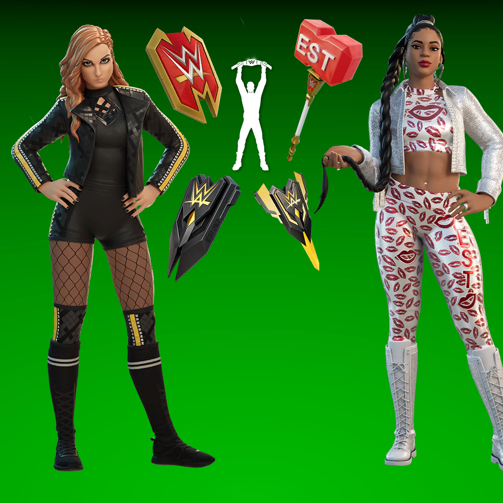 NEW WWE Skins In Fortnite! (Becky Lynch & Bianca Belair) 