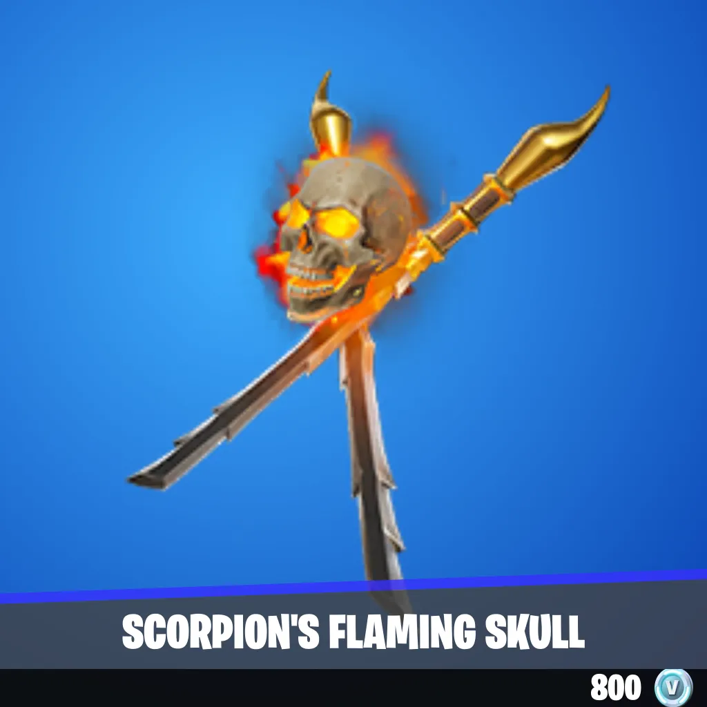Scorpion's Flaming Skull