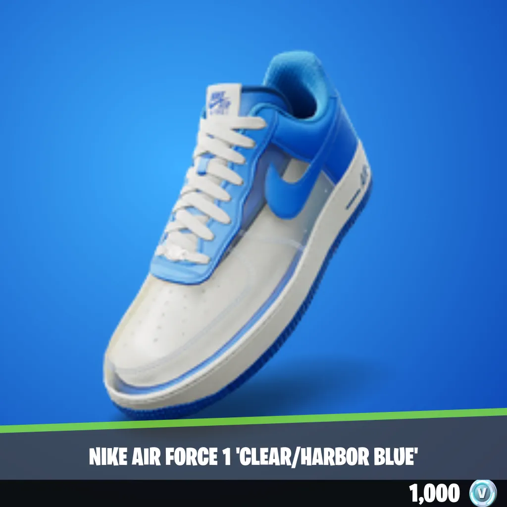 Nike Air Force 1 'Clear/Harbor Blue'