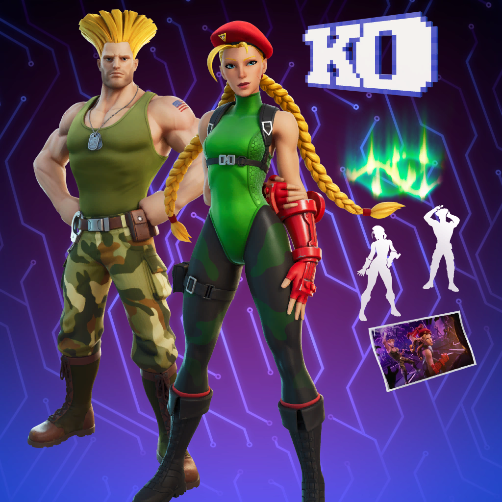 LOTE CAMMY Y GUILE fortnite pack