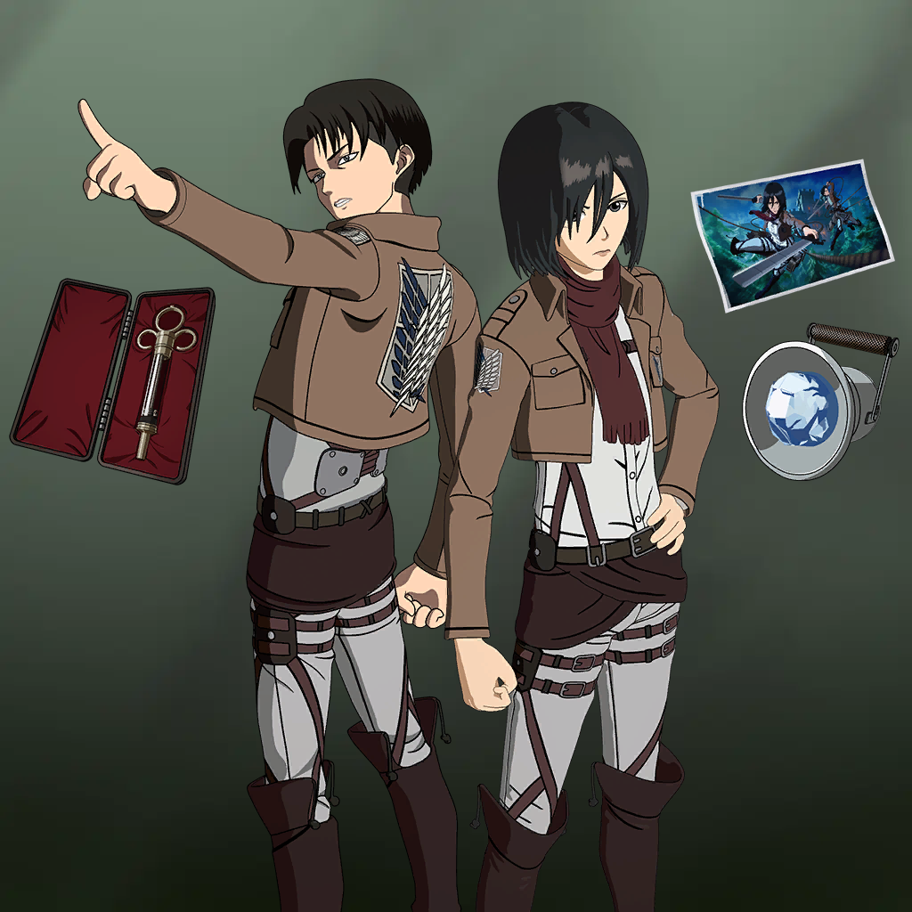 Pacotão Mikasa e Levi