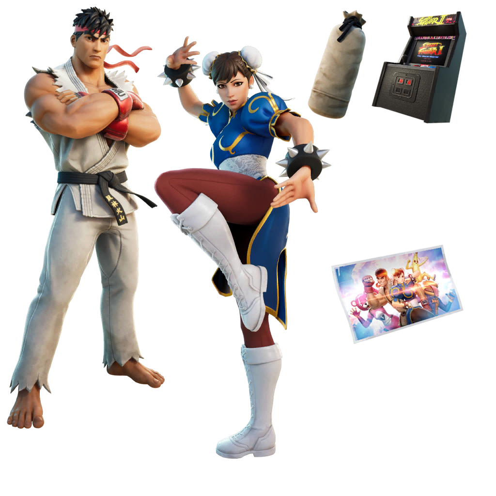Fortnite Ryu & Chun-Li Bundle Bundle - Packs, Sets and Bundles ⭐ ④