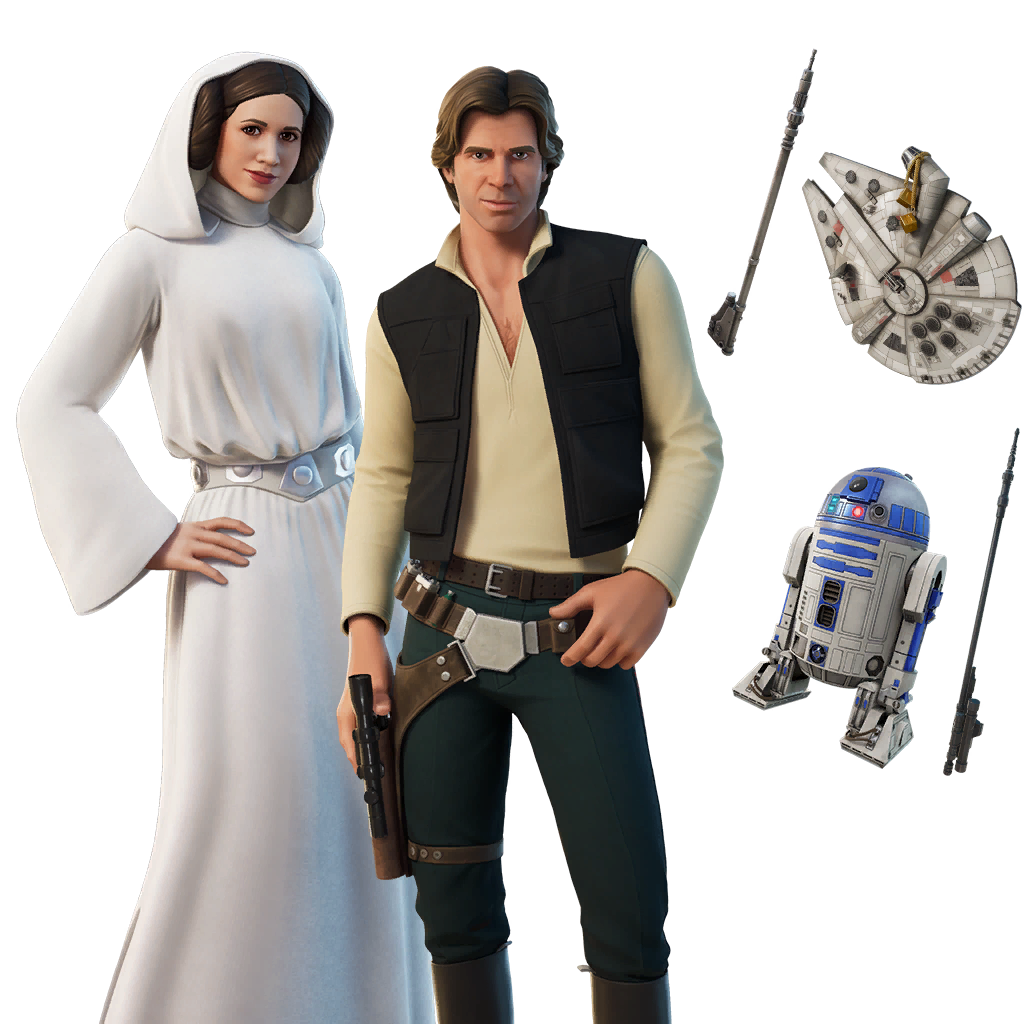 Fortnite Item Shop Han Solo & Leia Organa Bundle