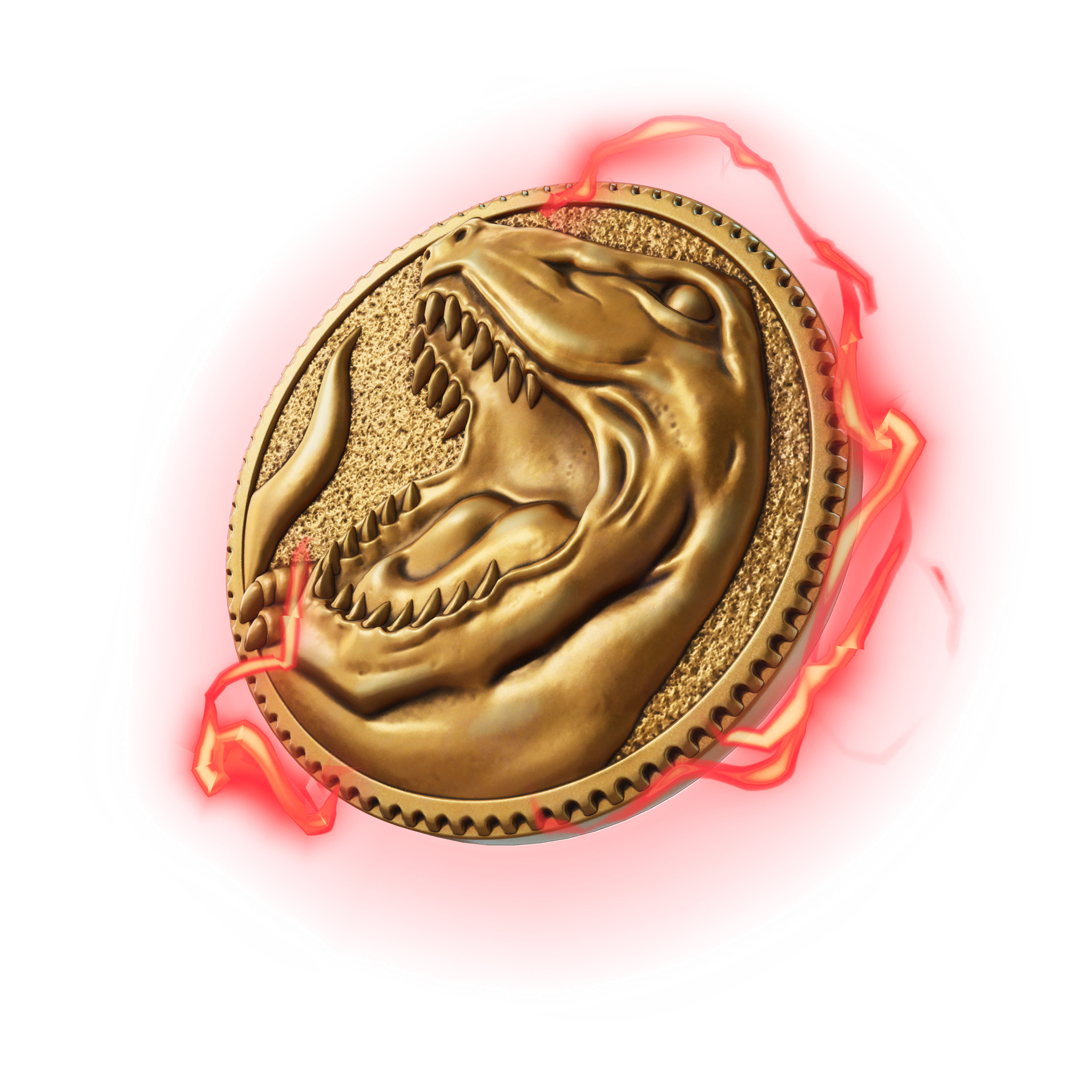 Moneda de tiranosaurio
