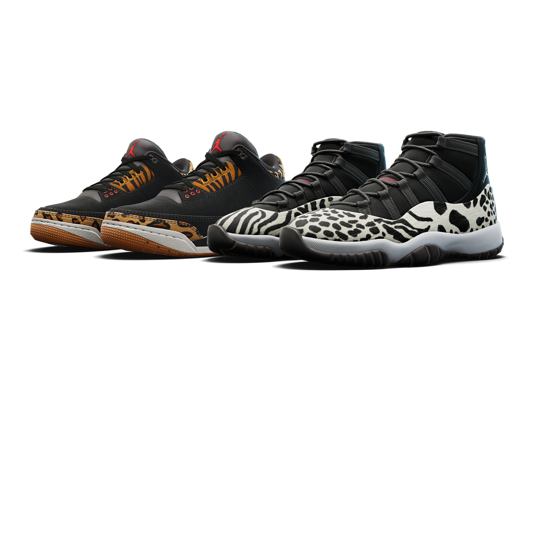 フォートナイトバンドルのAir Jordan Retro 'Animal Instinct' バンドル