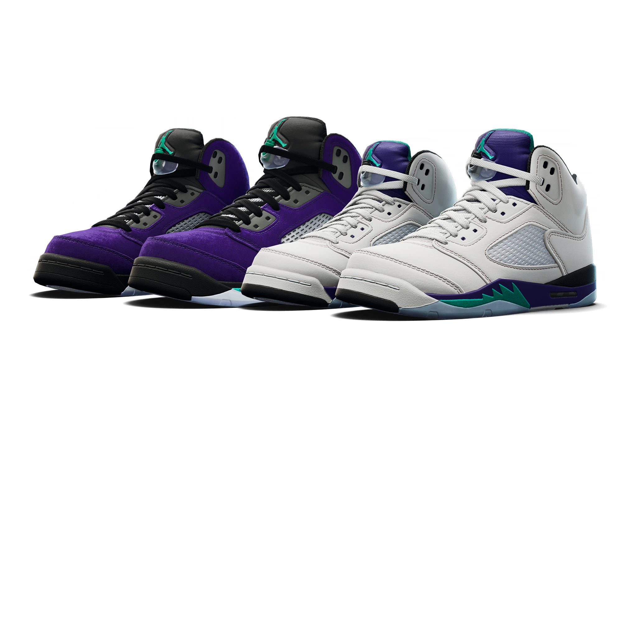 フォートナイトバンドルのAir Jordan 5 Retro 'Grape' バンドル
