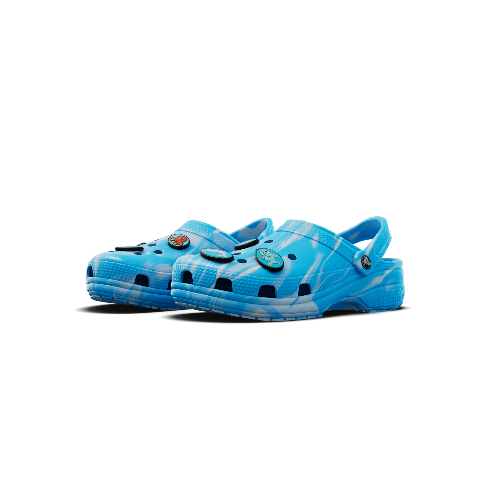 Fortniteshoes Crocs Classic Marbled Clog 'Tinted Glass'