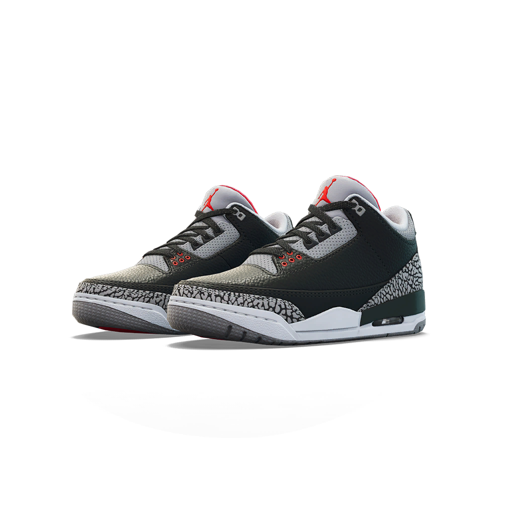 フォートナイトのAir Jordan 3 'Black Cement-Gray'