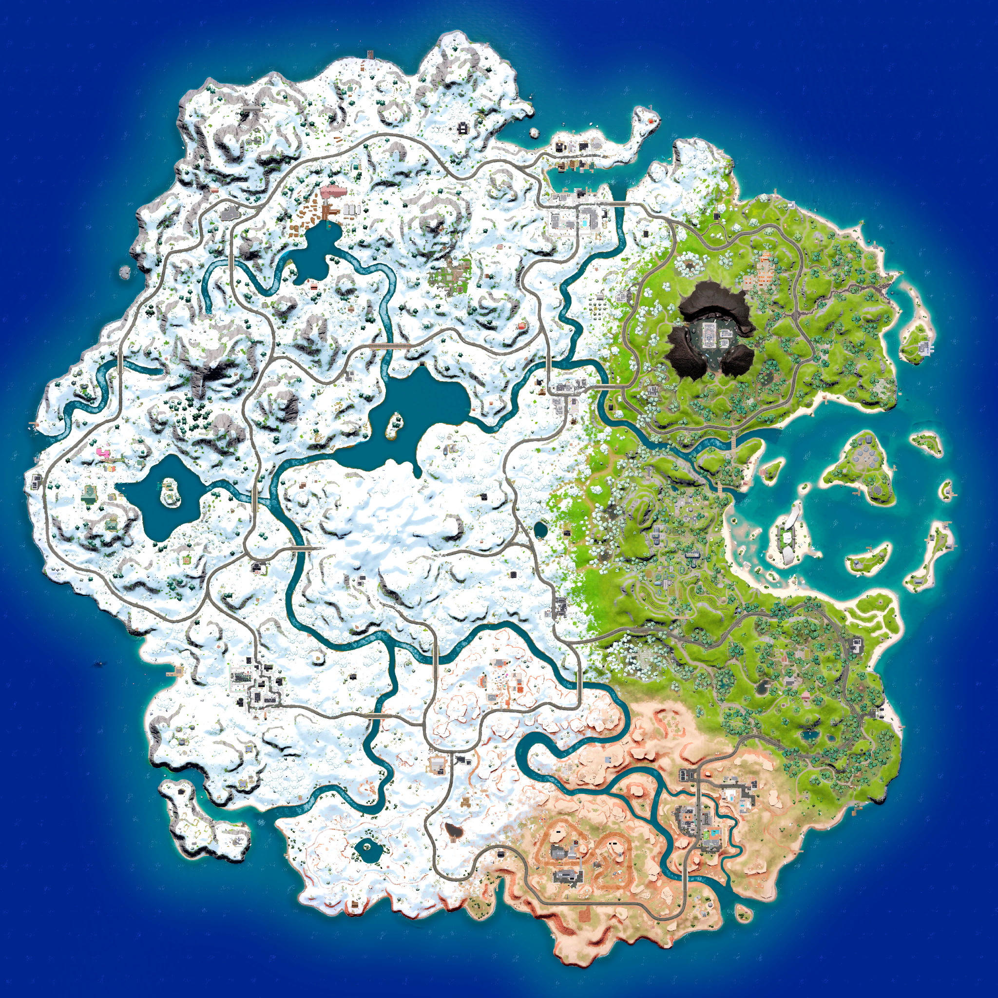 Mapa Fortnite temporada 19.01