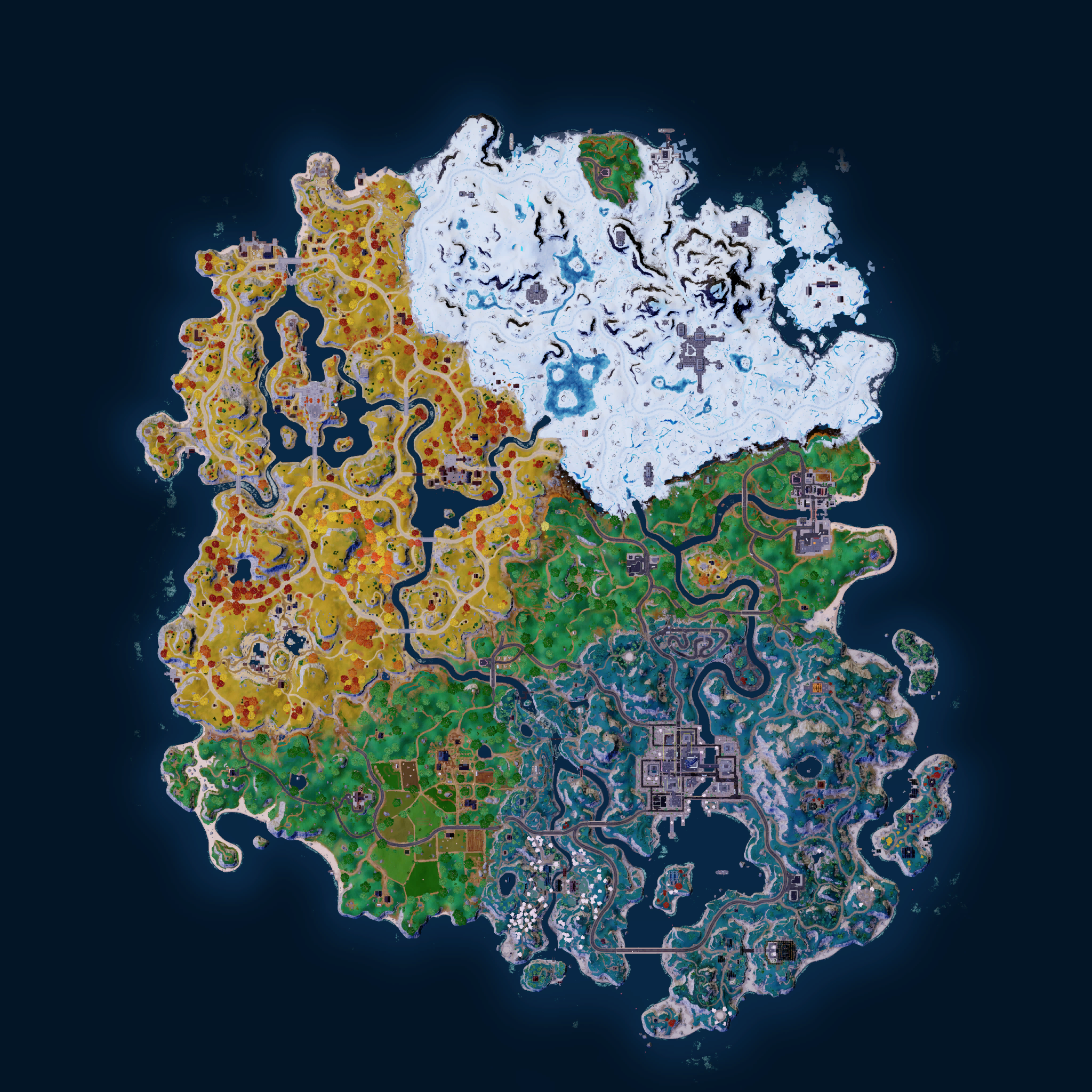 Mapa Fortnite temporada 24.01