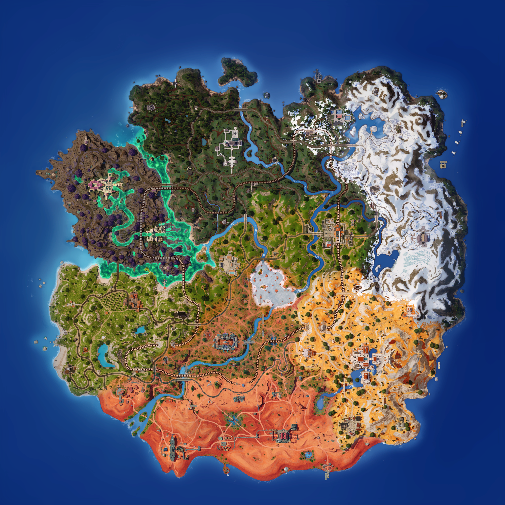 Mapa Fortnite temporada 30.40