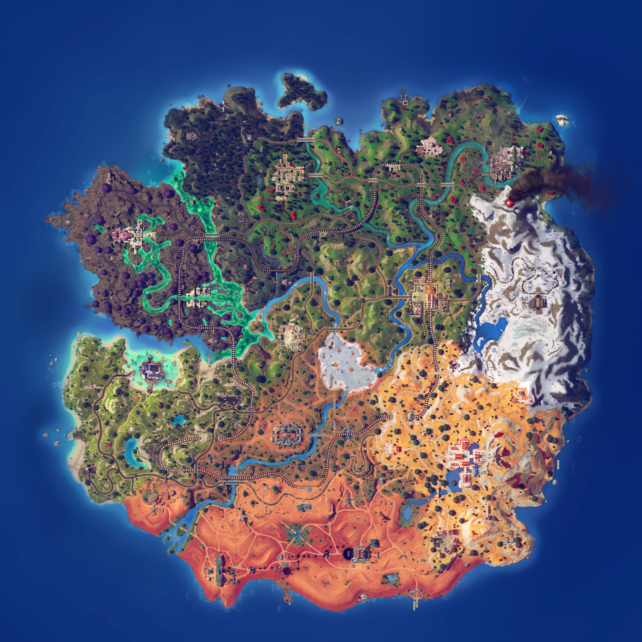 Mapa Fortnite temporada 31.00