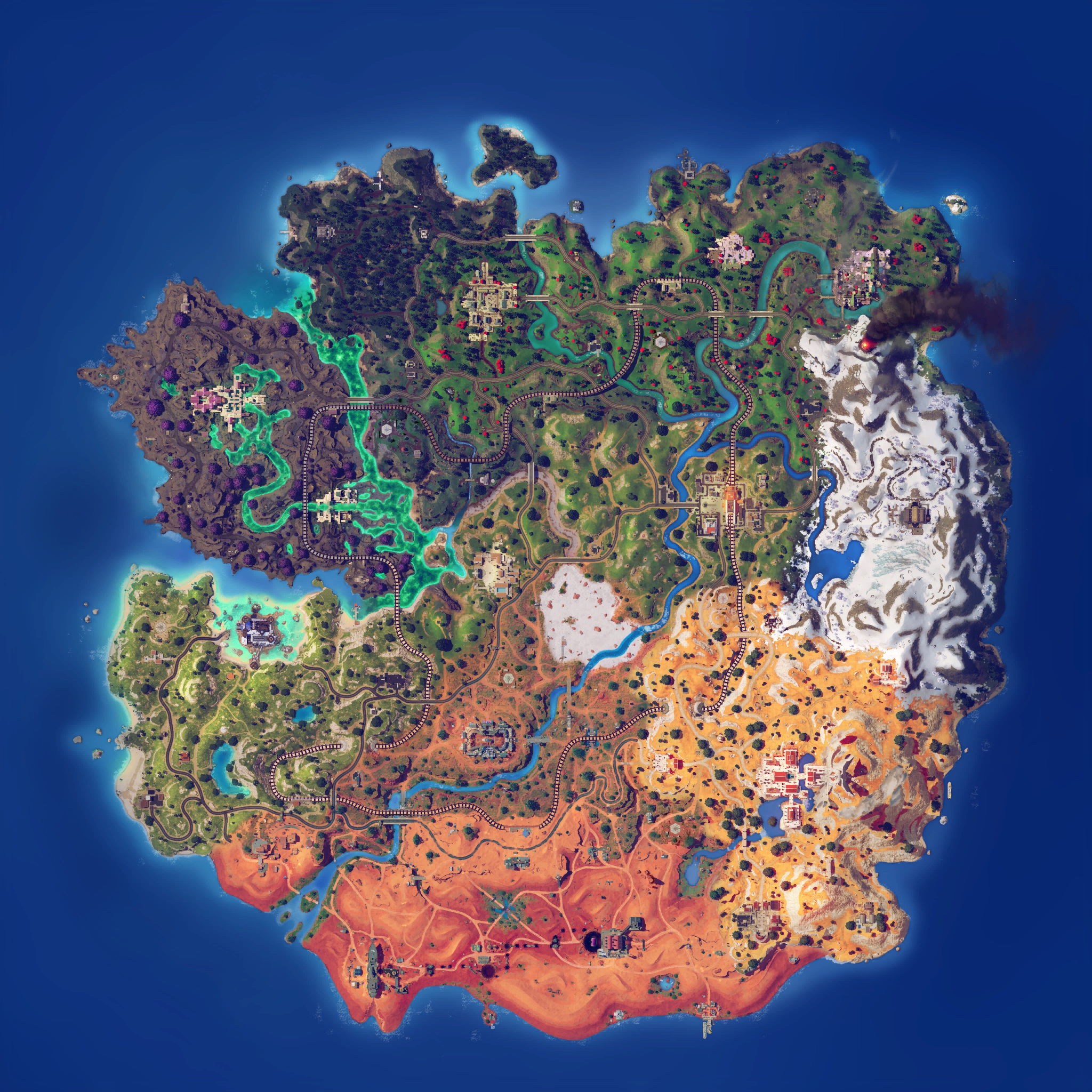 Mapa Fortnite temporada 31.30