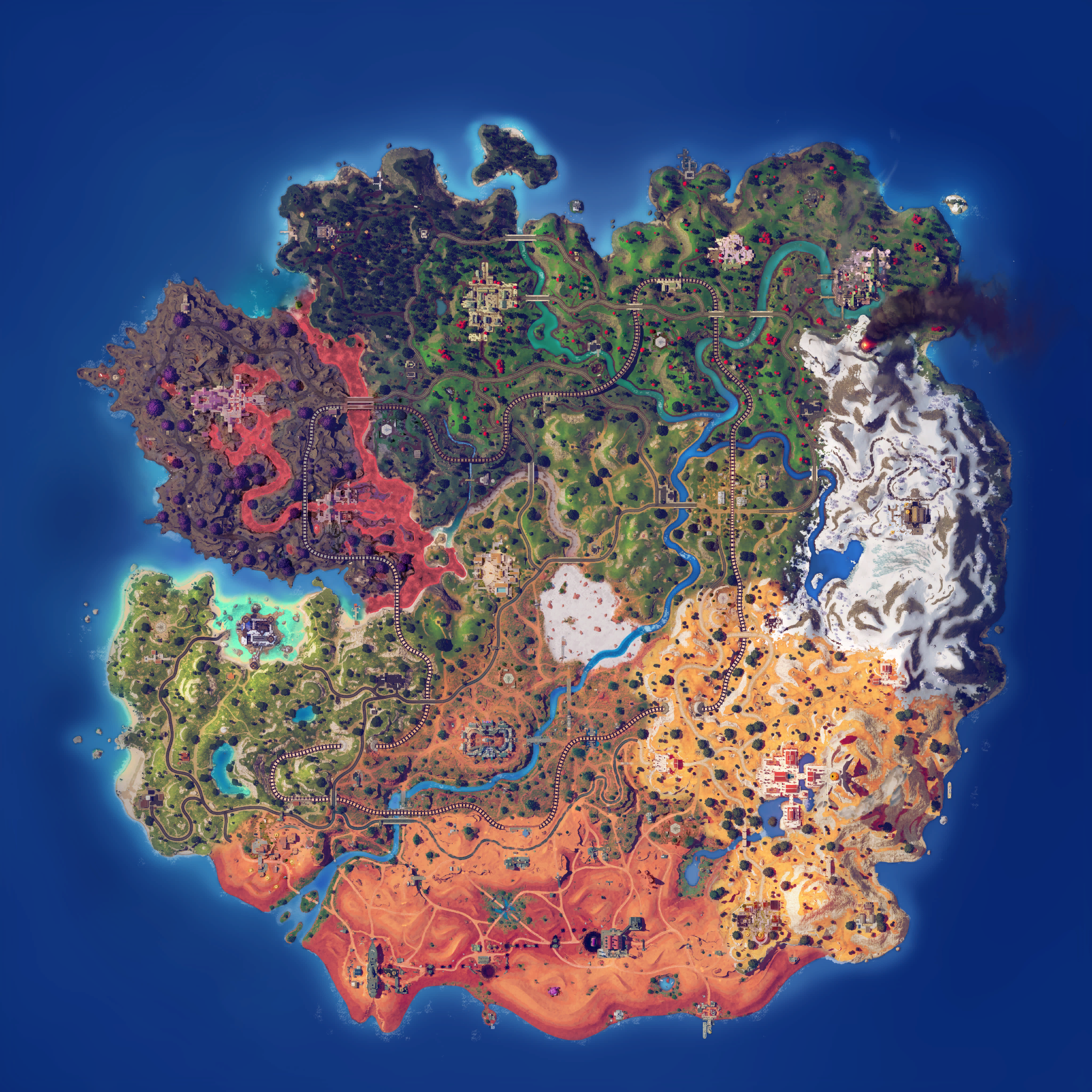 Mapa Fortnite temporada 31.40