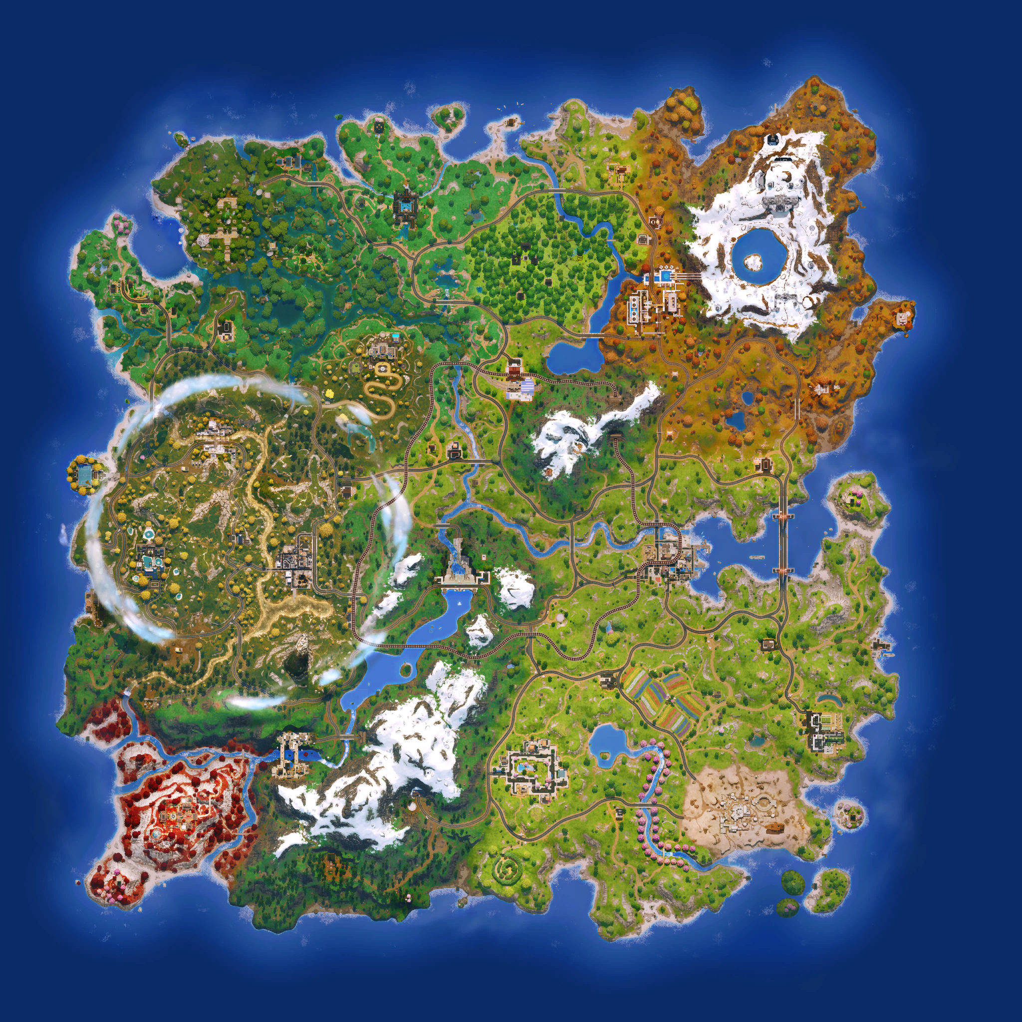 Mapa Fortnite temporada 35.20