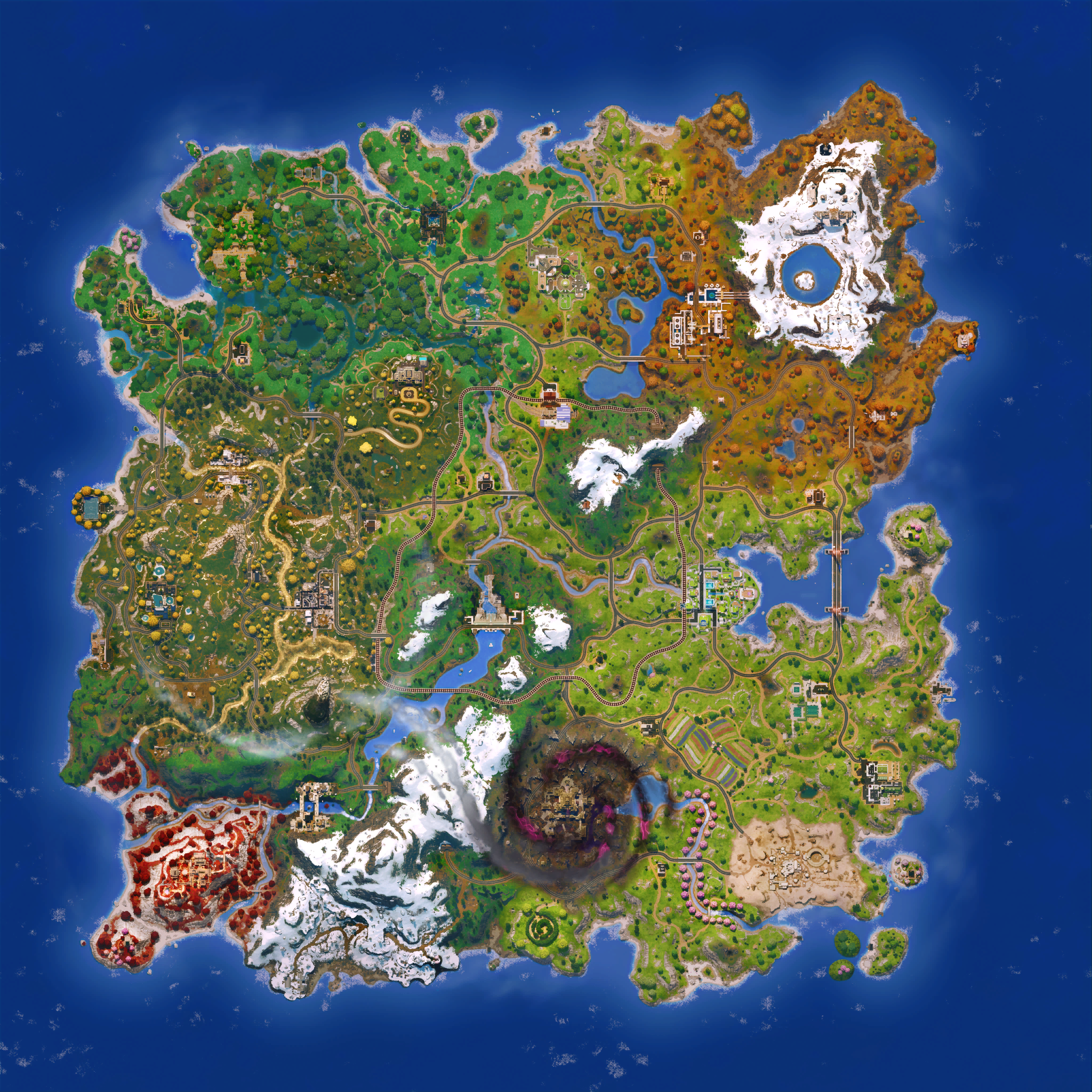 Mapa Fortnite temporada 36.00
