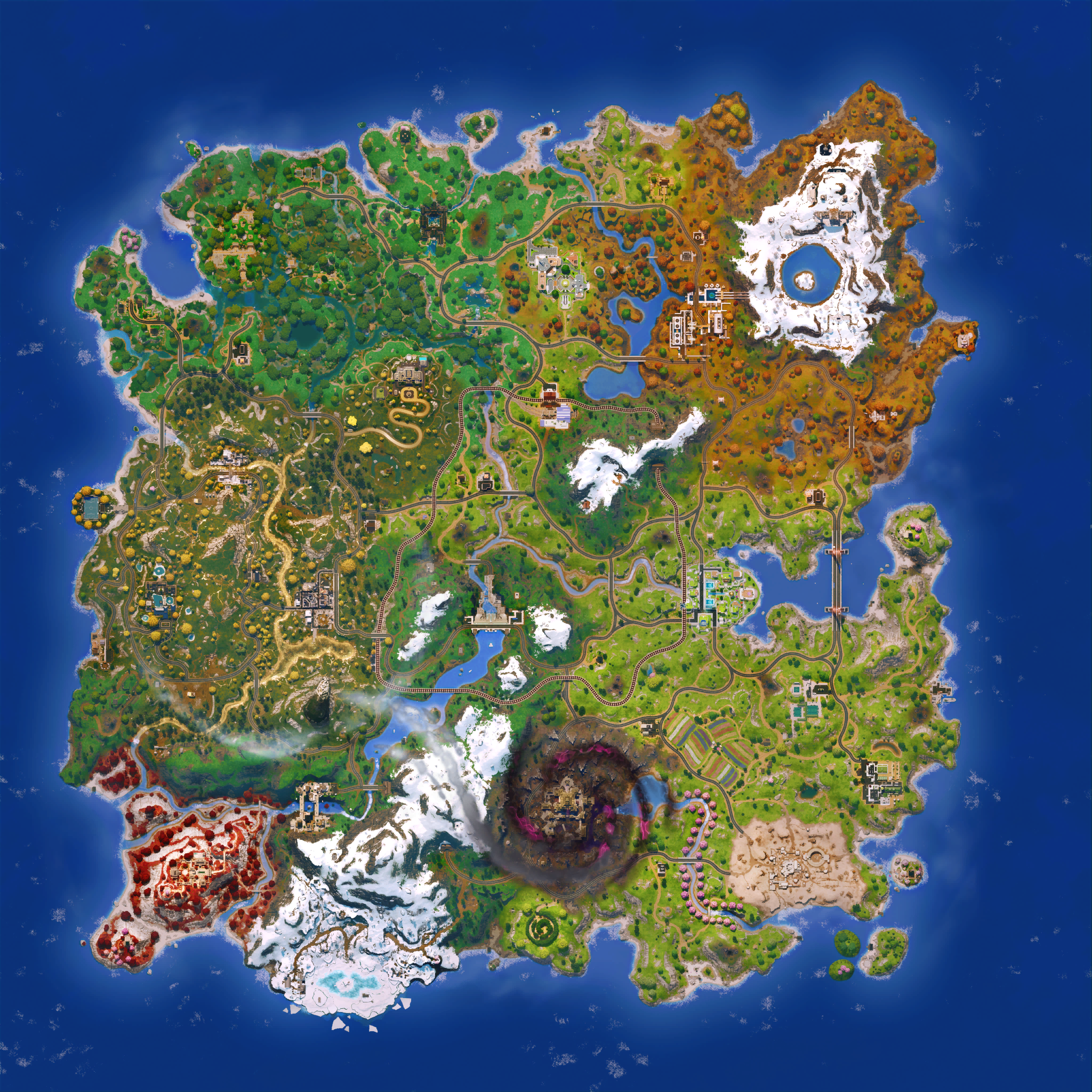 Mapa Fortnite temporada 36.10