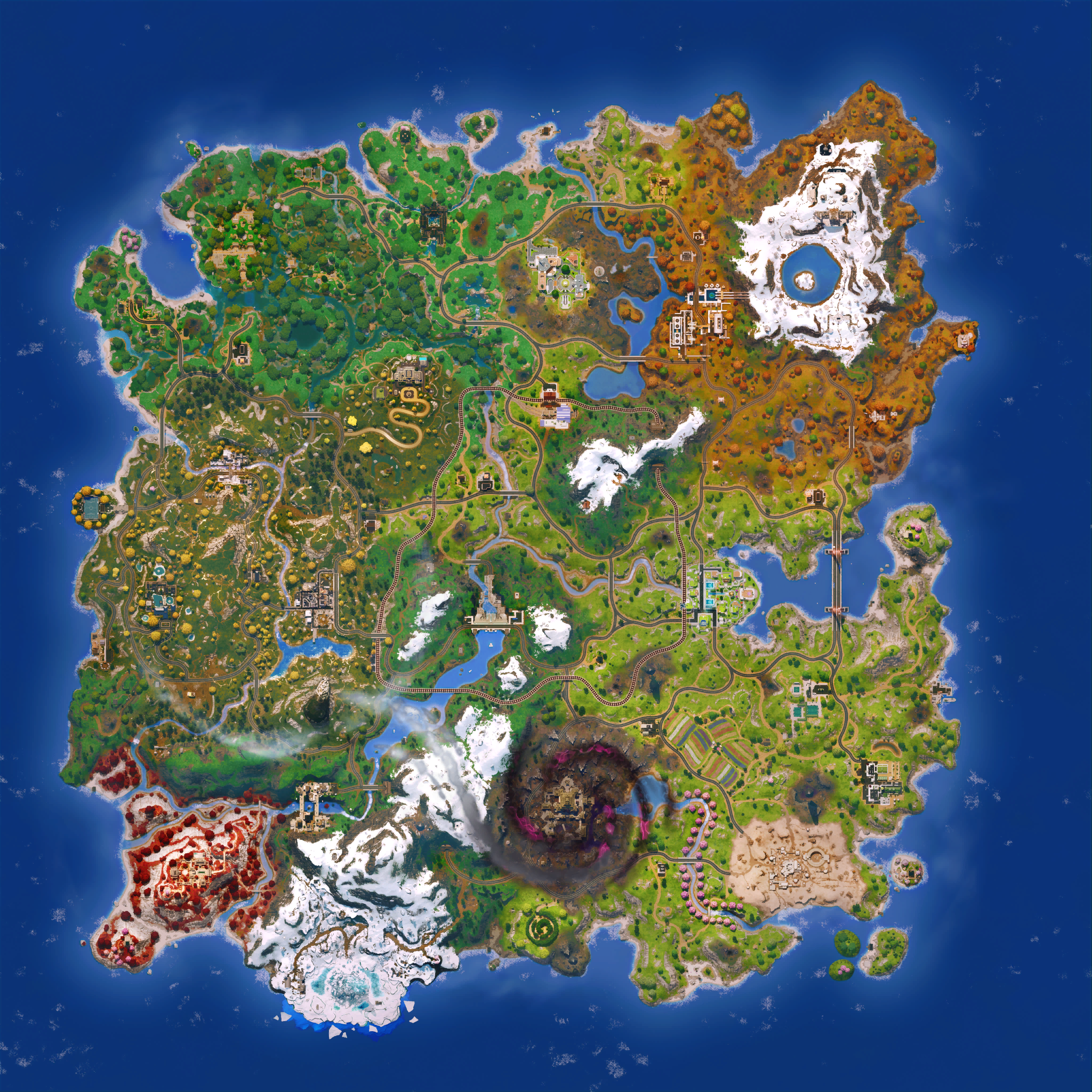Mapa Fortnite temporada 36.20