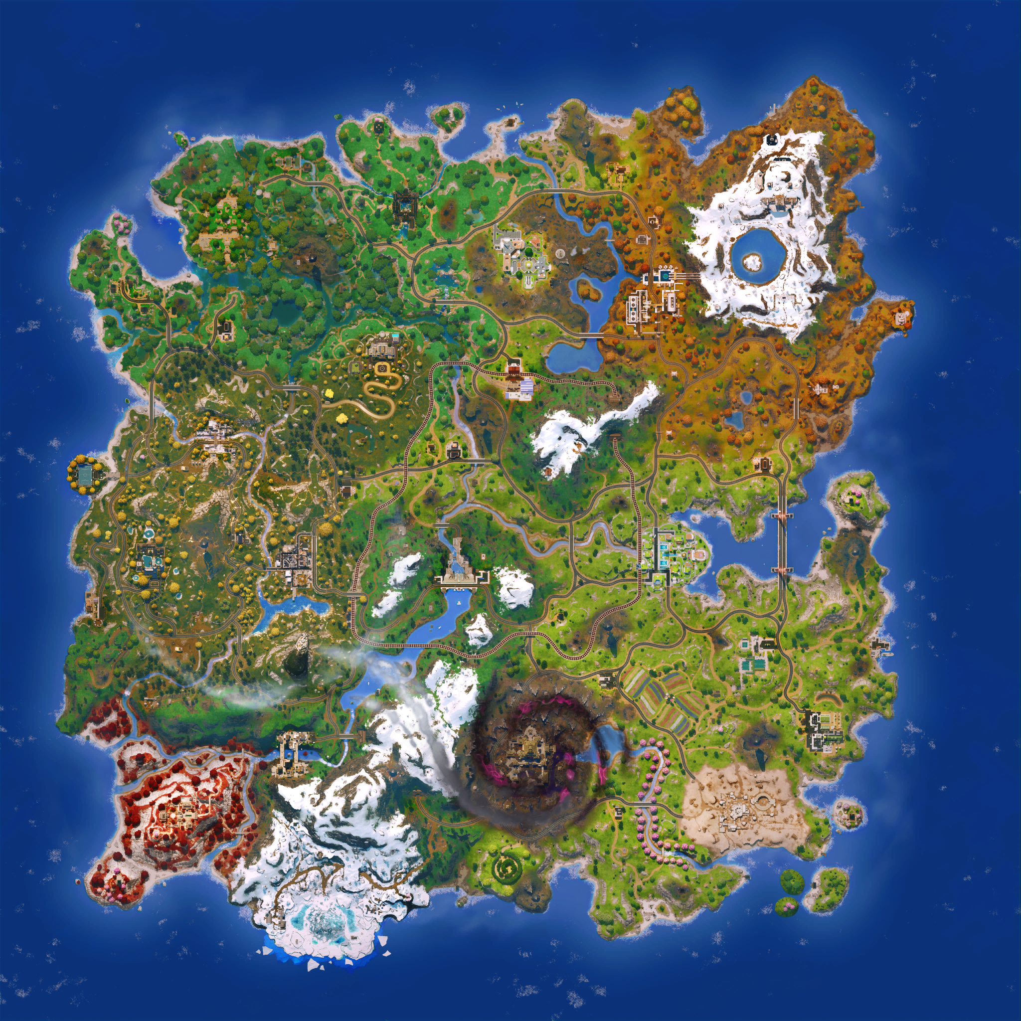 Mapa Fortnite temporada 36.30