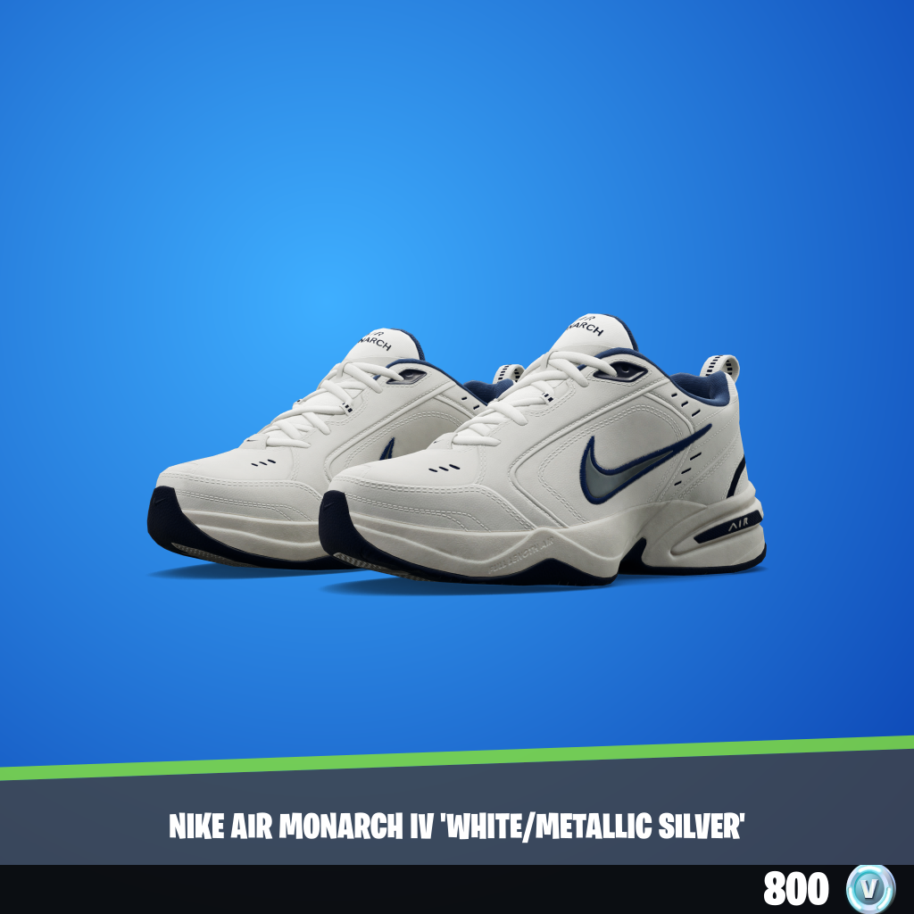 Nike Air Monarch IV 'White/Metallic Silver'