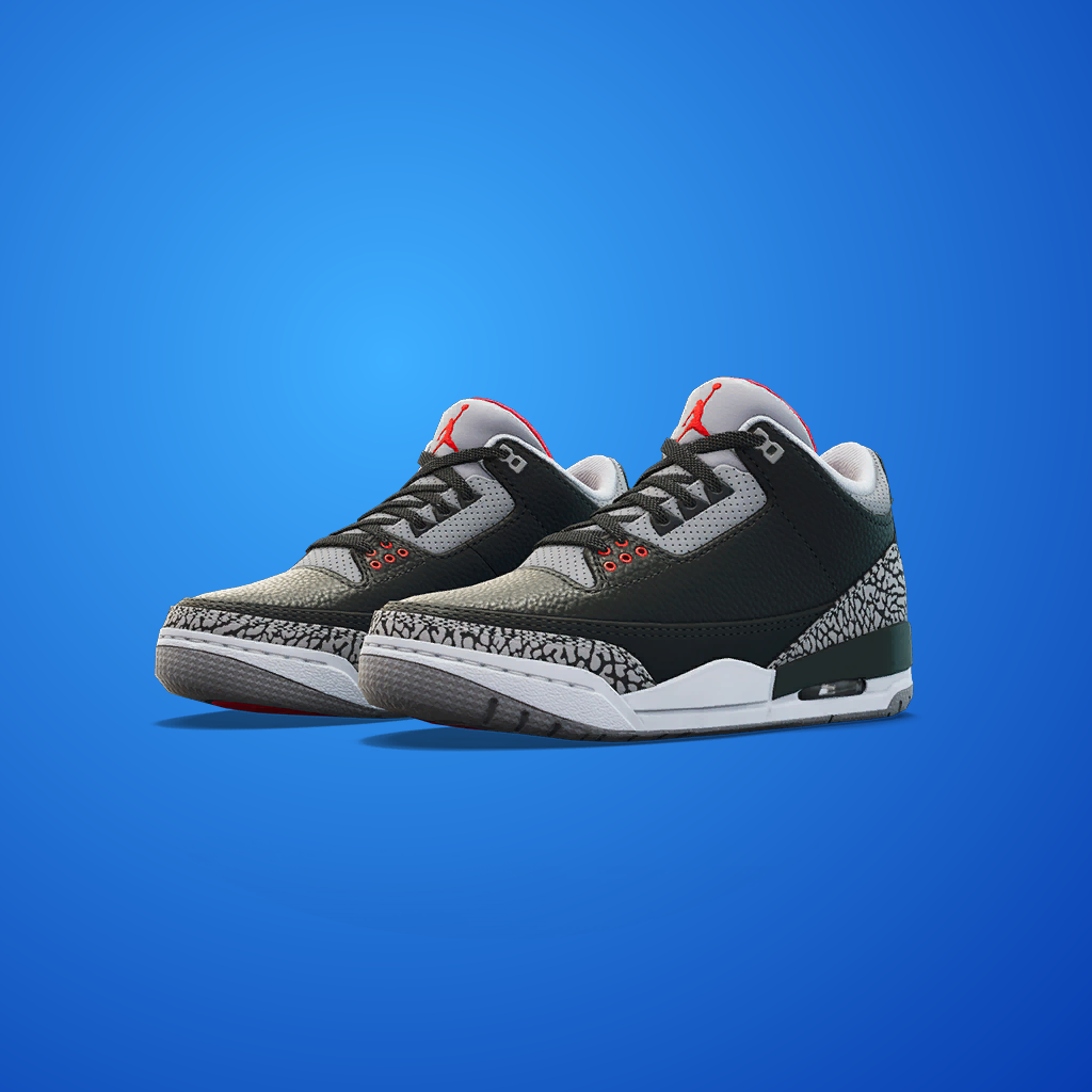 Air Jordan 3 'Black Cement-Gray'