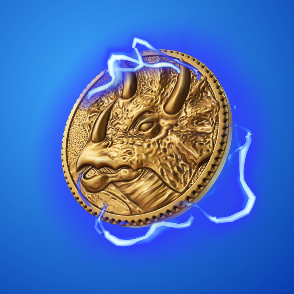 Triceratops Coin