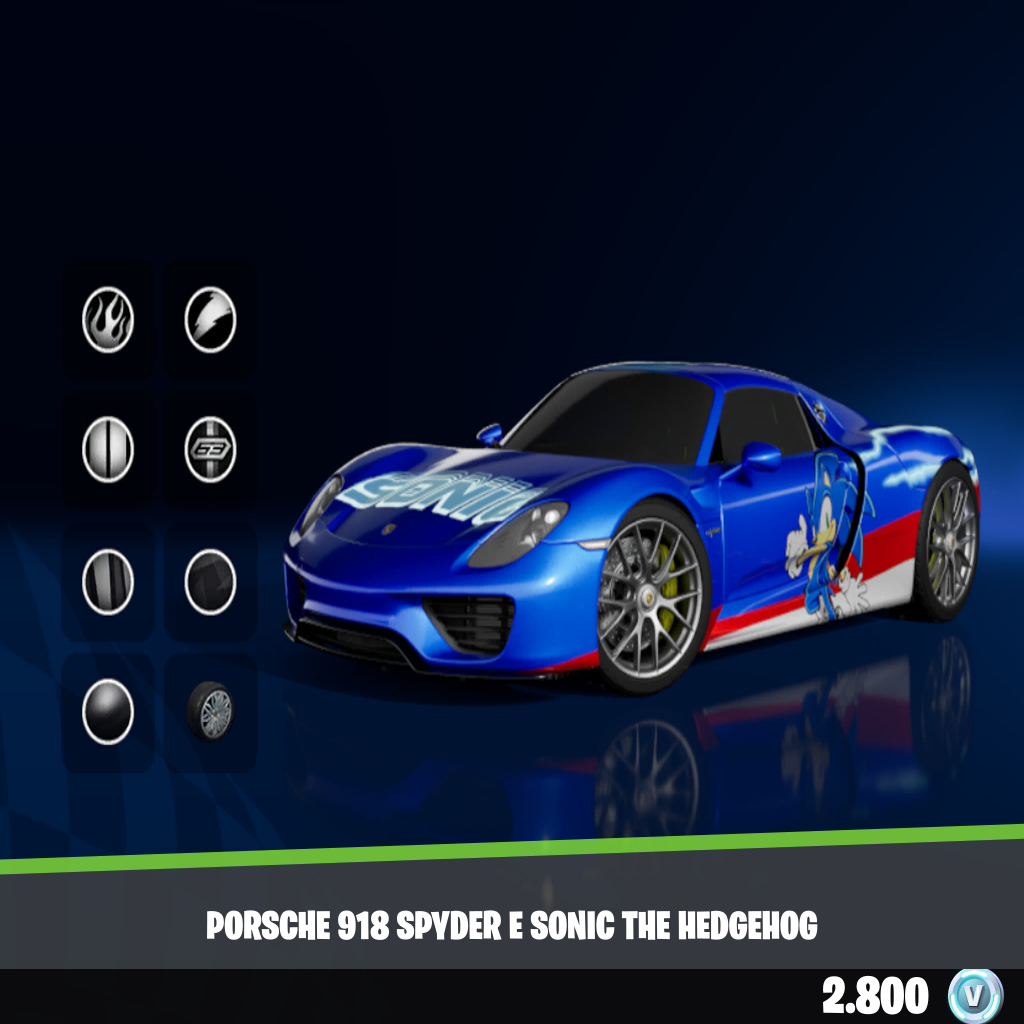 Porsche 918 Spyder e Sonic the Hedgehog
