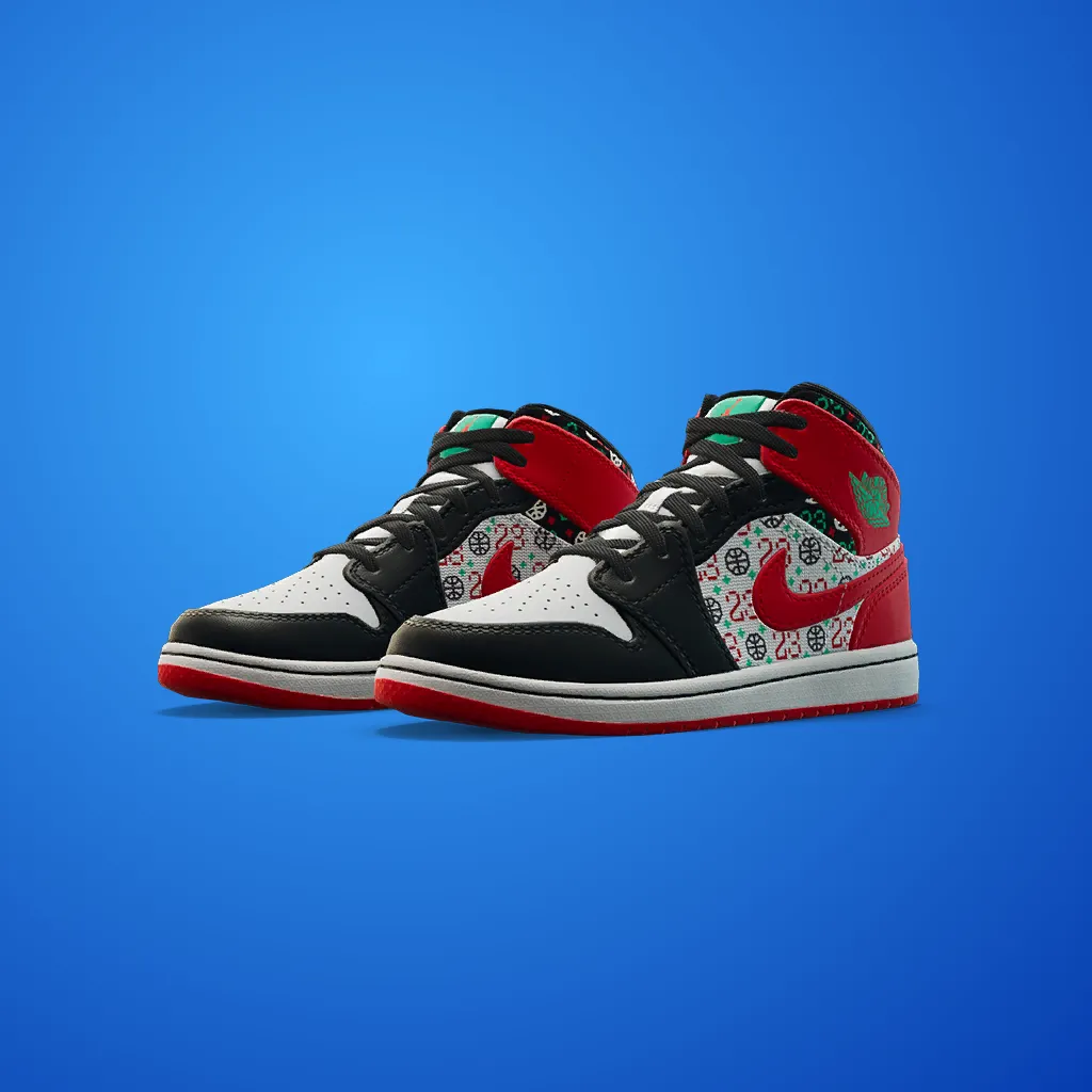 Air Jordan 1 Mid 'Ugly Christmas Sweater'