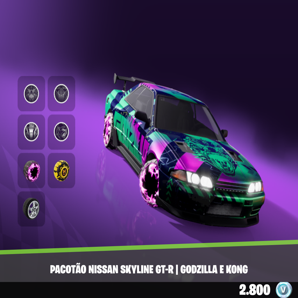 Pacotão Nissan Skyline GT-R | Godzilla e Kong