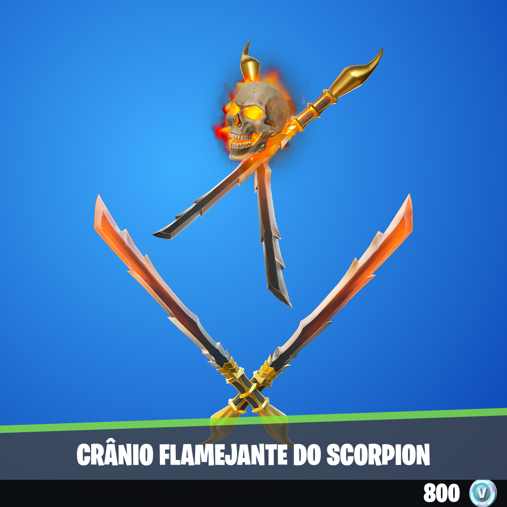 Crânio Flamejante do Scorpion