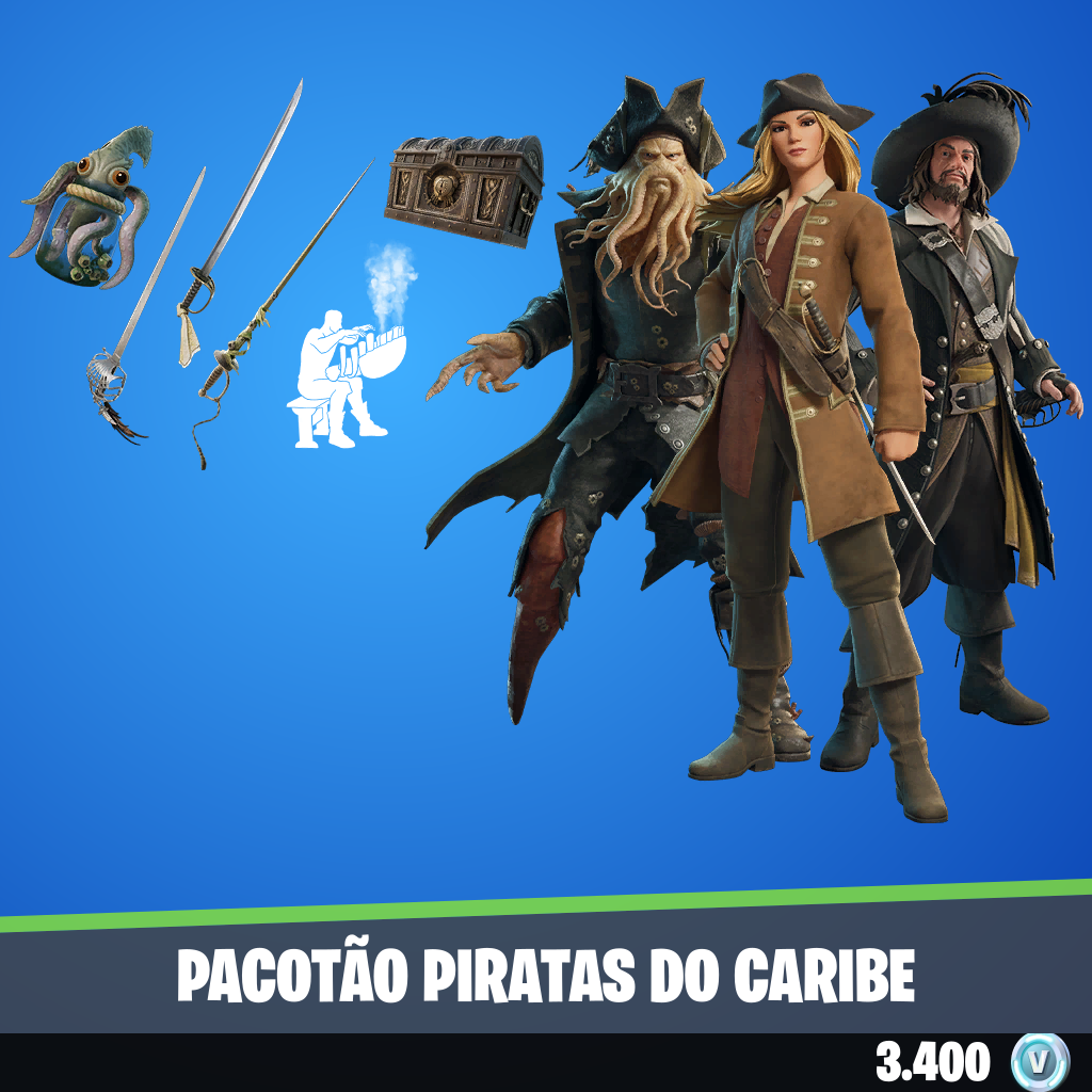 Pacotão Piratas do Caribe