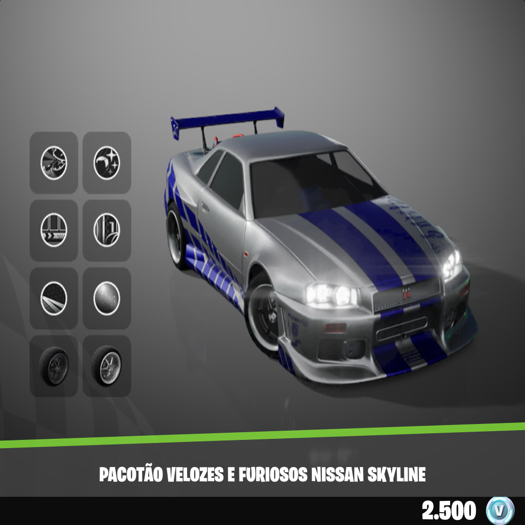 Pacotão Velozes e Furiosos Nissan Skyline