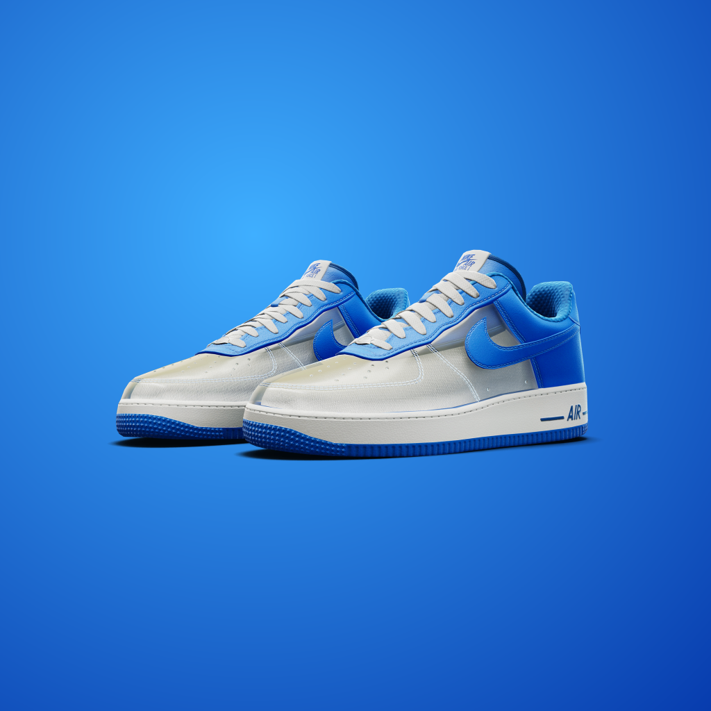 Nike Air Force 1 'Clear/Harbor Blue'