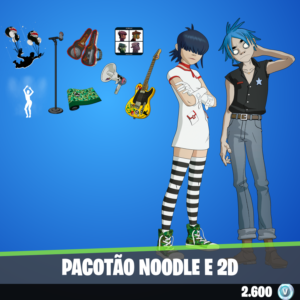 Pacotão Noodle e 2D