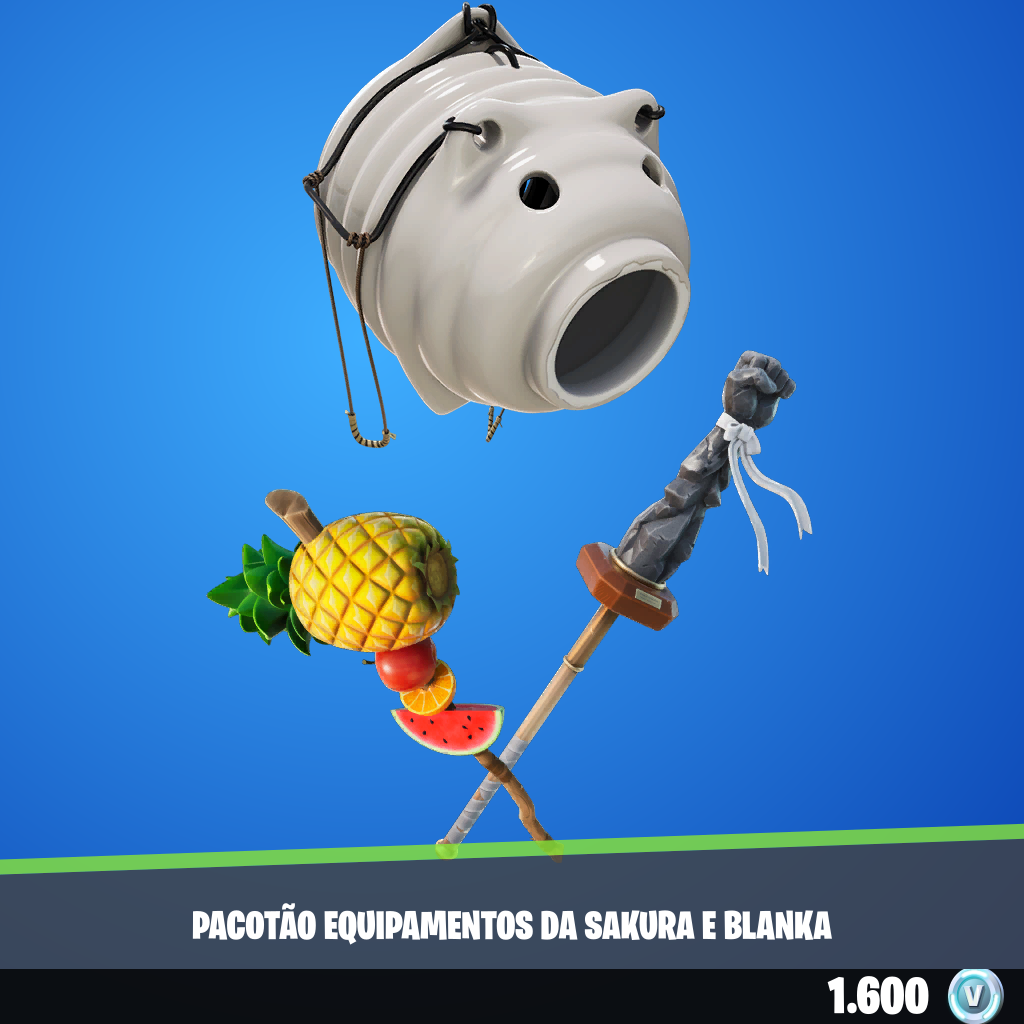 Pacotão Equipamentos da Sakura e Blanka