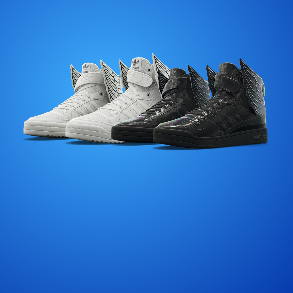 adidas Forum JS Wings 'Black Opal' and 'White' Bundle