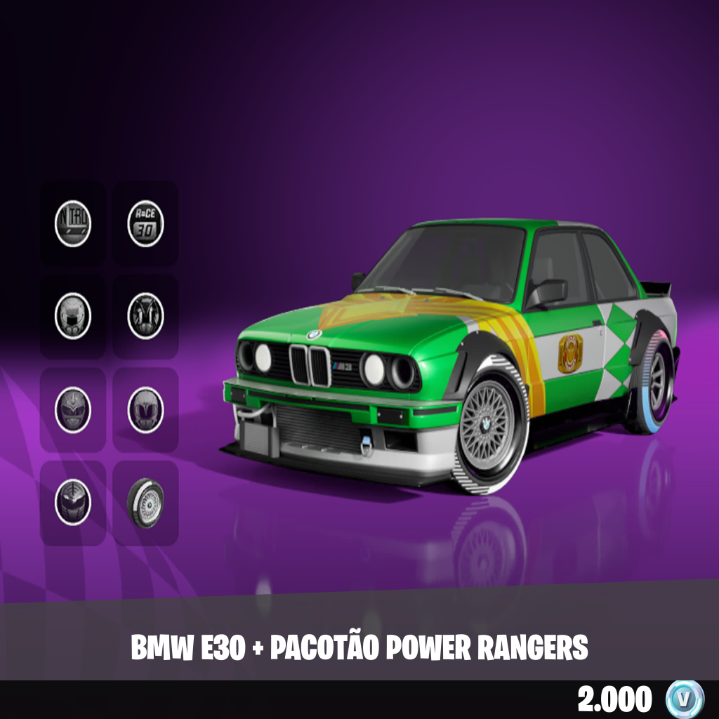 BMW E30 + Pacotão Power Rangers
